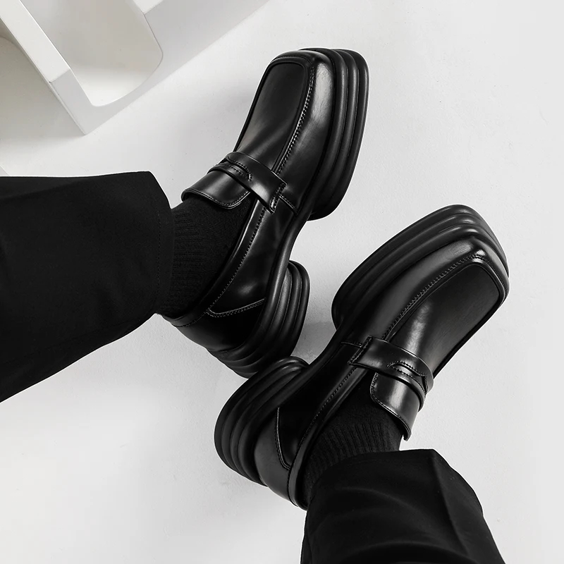 Men Zipper Patent Leather Incr - Vintage Fashion Japan recension och pris