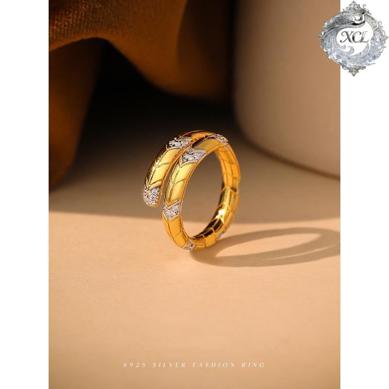 XCL S925 Sterling Silver Snake - Vintage Fashion Rings For Women recension och pris