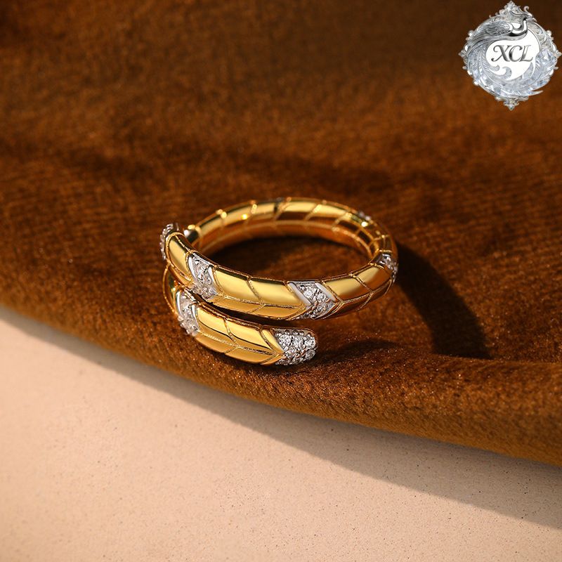XCL S925 Sterling Silver Snake - Vintage Fashion Rings For Women recension och pris