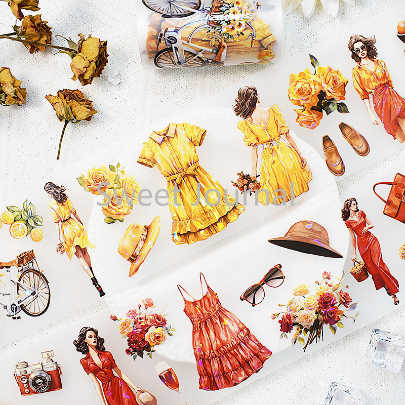2m/Roll Vintage Lady PET Tape  - Vintage Fashion Journal recension och pris